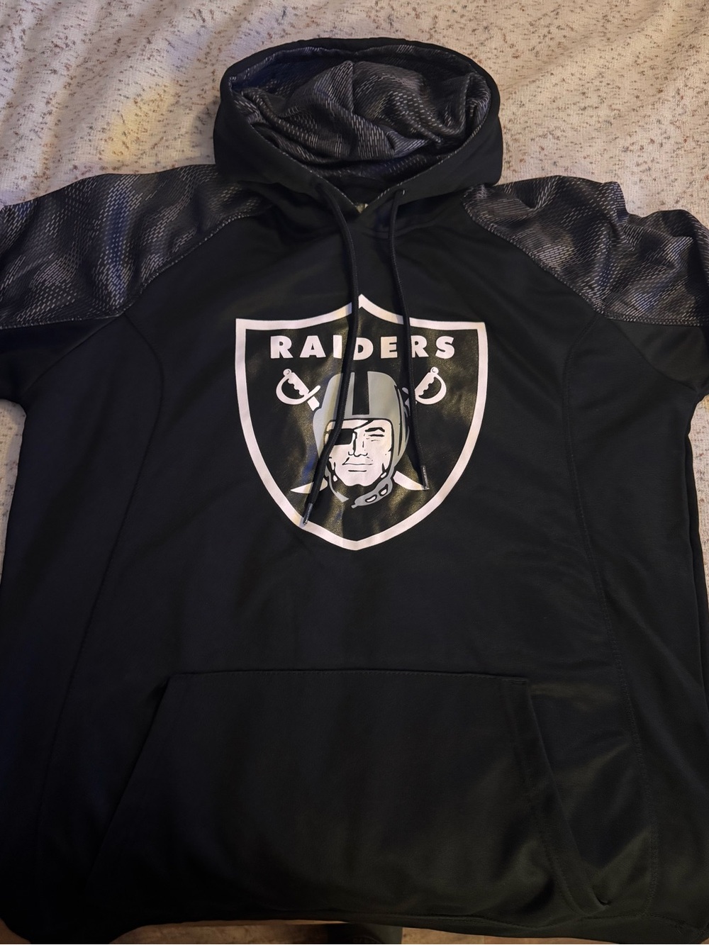 Team Apparel Las Vegas Raiders Black Hoodie with Shield Logo